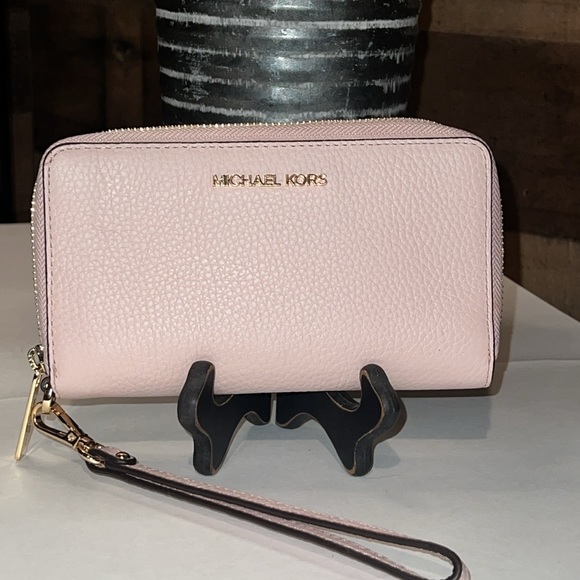 Michael Kors Handbags - MICHAEL KORS Pink Wallet Wristlet